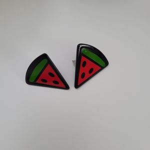 acrylic earrings for women or girls with watermelon design
